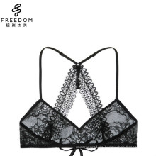 Bralette triangular de encaje sin relleno super comfutable personalizado y al por mayor